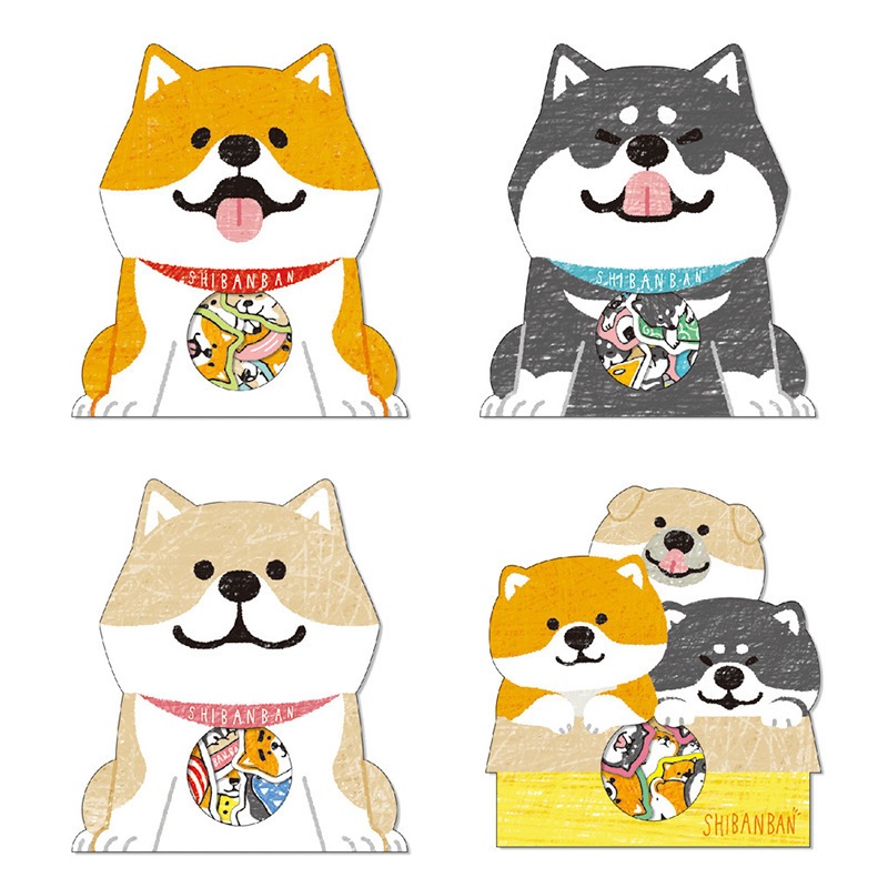 สติ๊กเกอร์ หมาชิบะน่ารัก สติ๊กเกอร์น้องแมว สติ๊กเกอร์ไข่ไก่ สไตล์เกาหลี DIY ลายการ์ตูน สติ๊กเกอร์ไดอารี่ v.1
