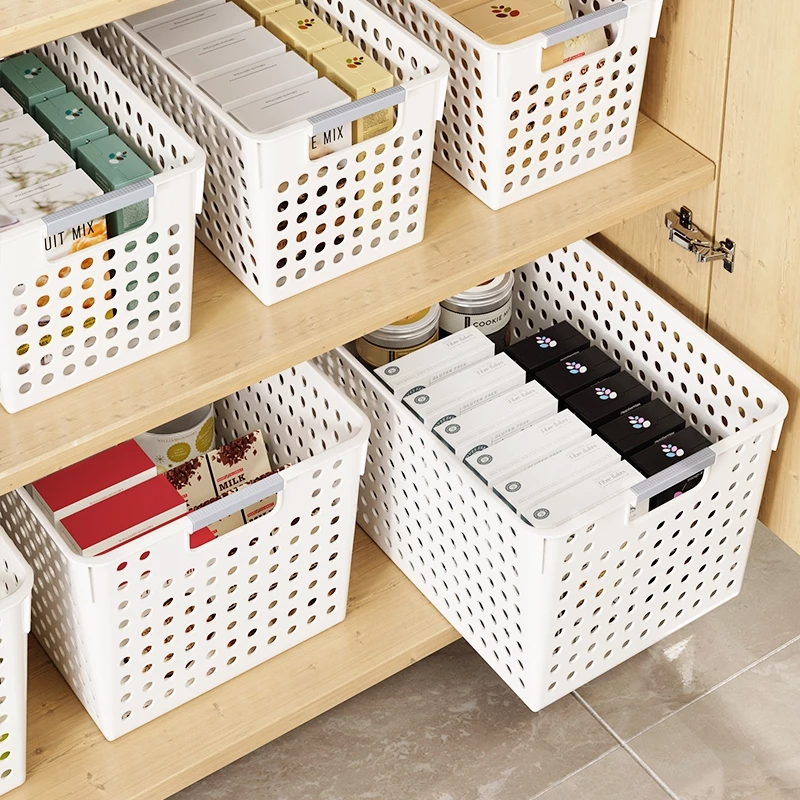 NeatBox ตะกร้าพลาสติก หลายขนาด ตะกร้าอเนกประสงค์ ตะกร้าเก็บห้องครัว มินิมอลสไตล์ แข็งแรงทนทาน