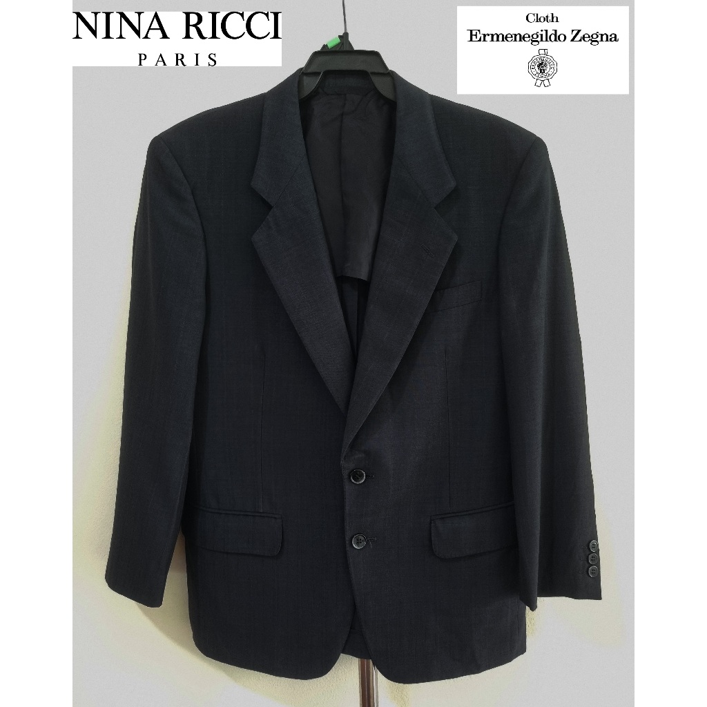 เสื้อสูท Nina Ricci ผ้า Zegna อก 42 นิ้ว มือสอง