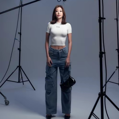 Atipashop - JAMIES CARGO JEANS กางเกงยีนส์ ขายาว ทรงคาร์โก้