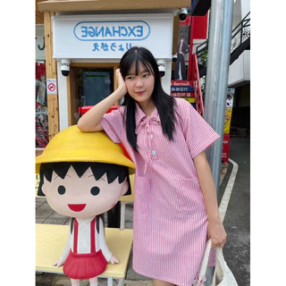 wwv✿ | STRIPED POLO DRESS🫧 เดรสโปโล ลายทาง ซับในทั้งตัว