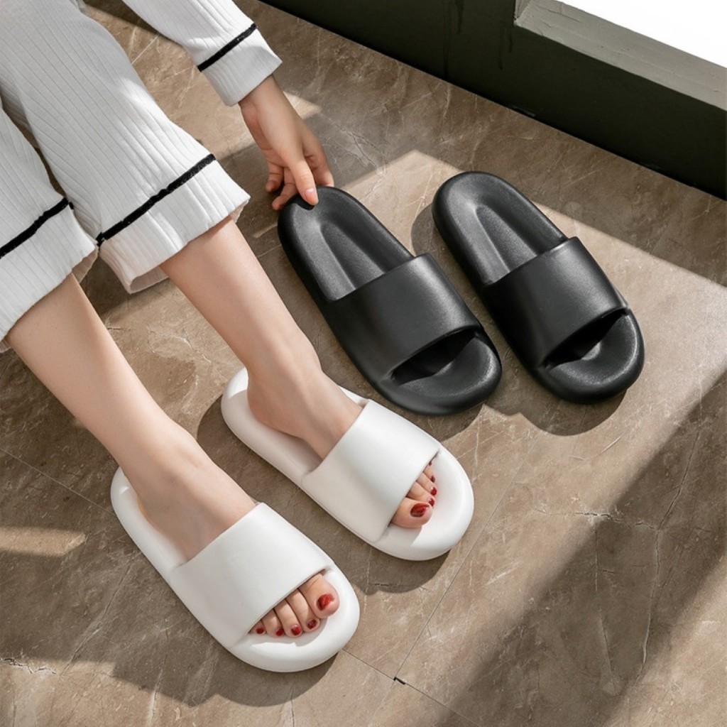 ꕥCatalog shoesꕥ รองเท้าแตะหนานุ่ม รูปทรงโค้งมน 6 สี รองเท้าเกาหลี (26)