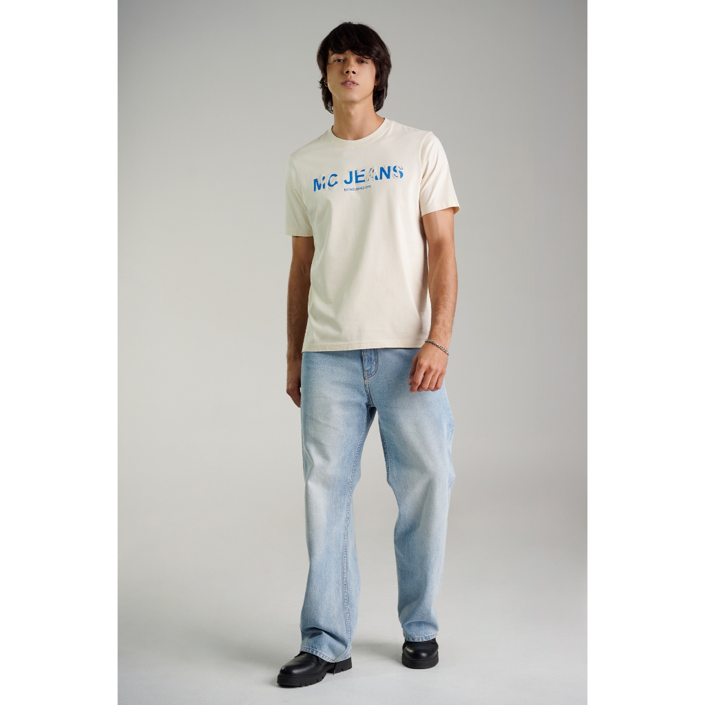 Mc jeans เสื้อยืดแขนสั้นผู้ชาย คอกลม MTTZ801