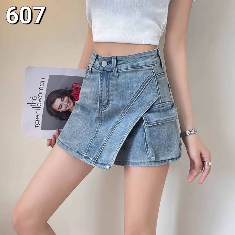 #607 ผ้ายืด กระโปรงก่งเกงดีเทลสวยใส่เเล้วเซ็กซี่สุดๆผ้าดีใส่สบายค่ะ