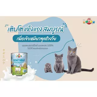 OKIKO นมแพะ 100% นมสด นมแพะสำหรับสัตว์เลี้ยง ขนาด 60 ml.- 400กรัม