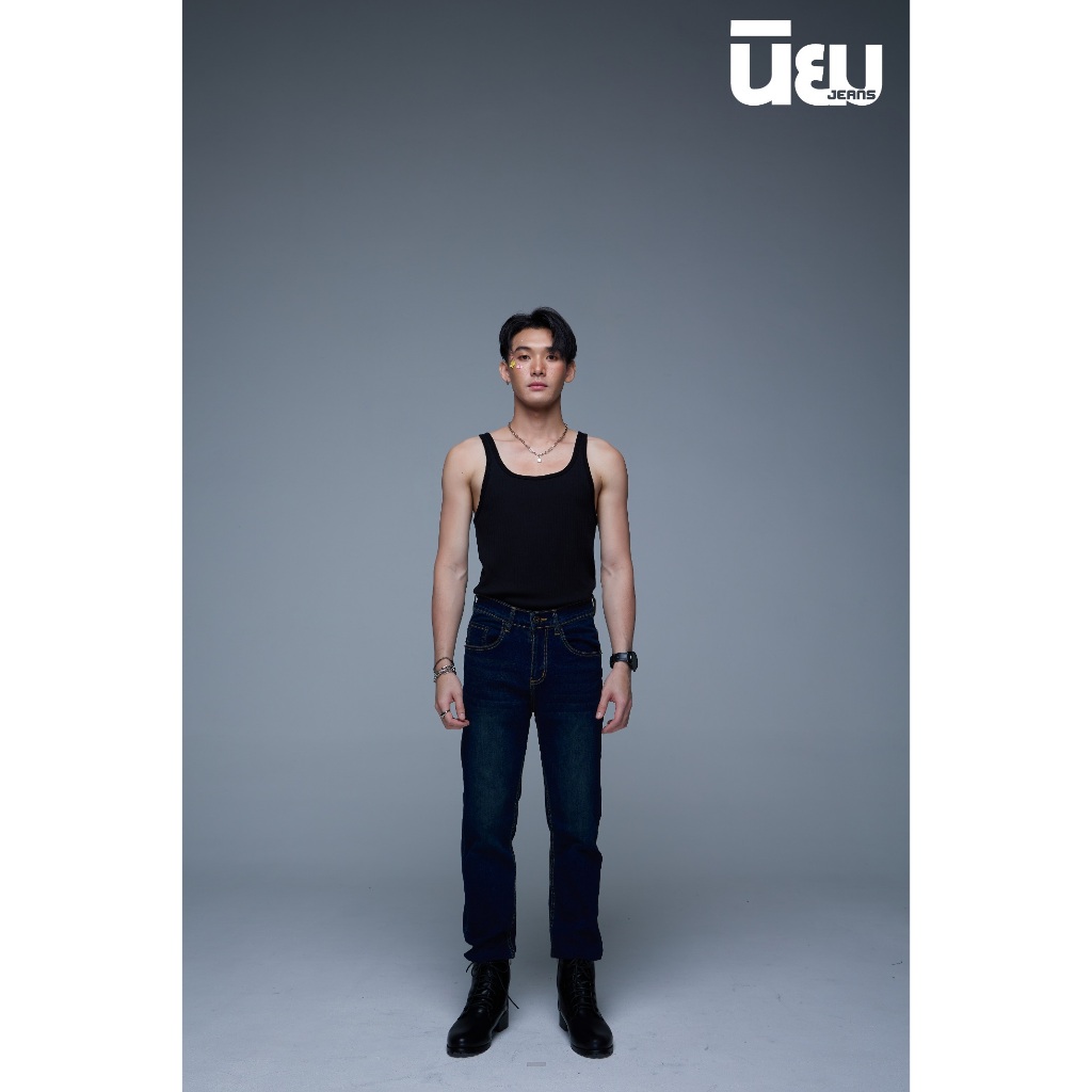 Niyom Jeans Collection Star.t : รุ่น M587 กางเกงยีนส์ผู้ชาย