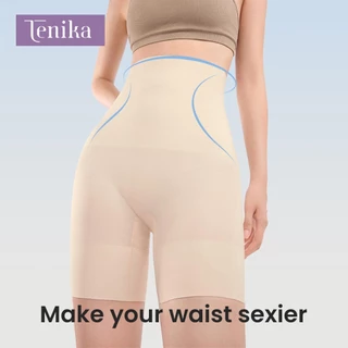 TENIKA กางเกงเก็บหน้าท้อง เก็บพุง เอวสูง เรียบเนียน รุ่น Seamless Classic ทรง High Waist Shorts