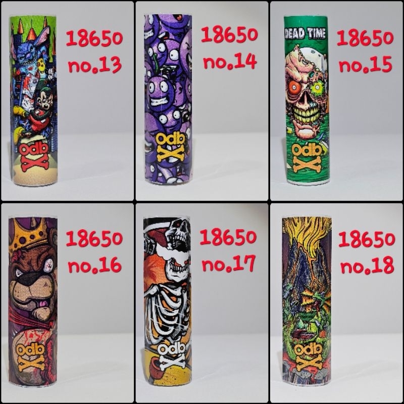 ปลอกถ่าน ซองหุ้มแบตเตอรี่ odb 18650 no.13-18 ของแท้100%