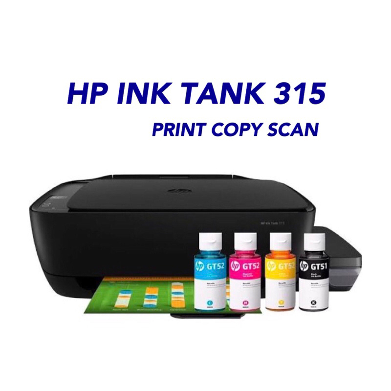 Hp Ink Tank 315 ปริ้นเตอร์มัลติฟังก์ชันอิงค์เจ็ท (Print/ Copy/ Scan) พร้อมน้ำหมึกแท้