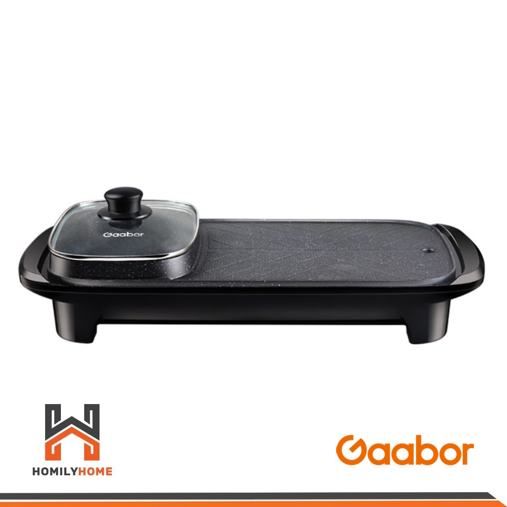 Gaabor เตาปิ้งย่าง รุ่น GH-M13 ขนาด 1.7 ลิตร 1300W เตาหมูกระทะ ชาบู Electric grill