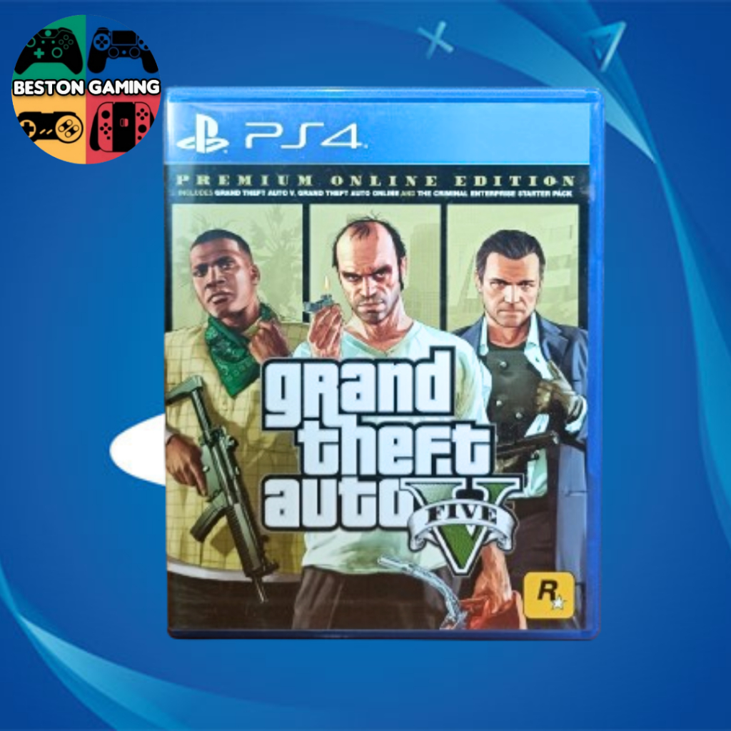PS4 แผ่น ps4 GTA V Grand Theft Auto 5 Premium online edition (มีแผนที่ให้)