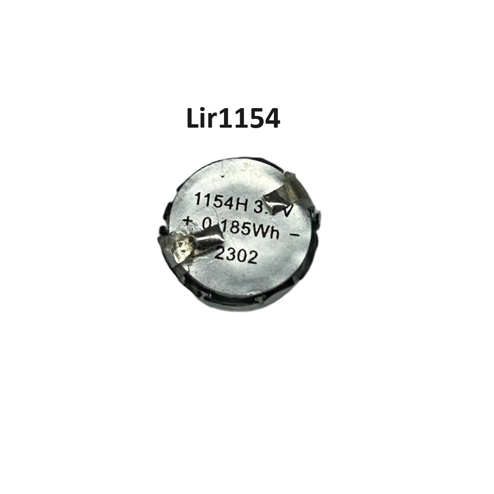 Small rechargeable battery LIR1154 3.6V 50mah soft pack polymer rechargeable button 3.7V ear