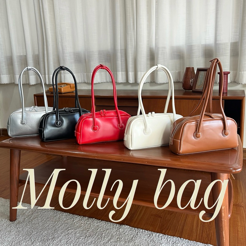 (พร้อมส่ง)Molly Bag กระเป๋าสะพายไหล่ทรงสุดฮิต แมทช์ง่ายเข้าได้กับทุก looks