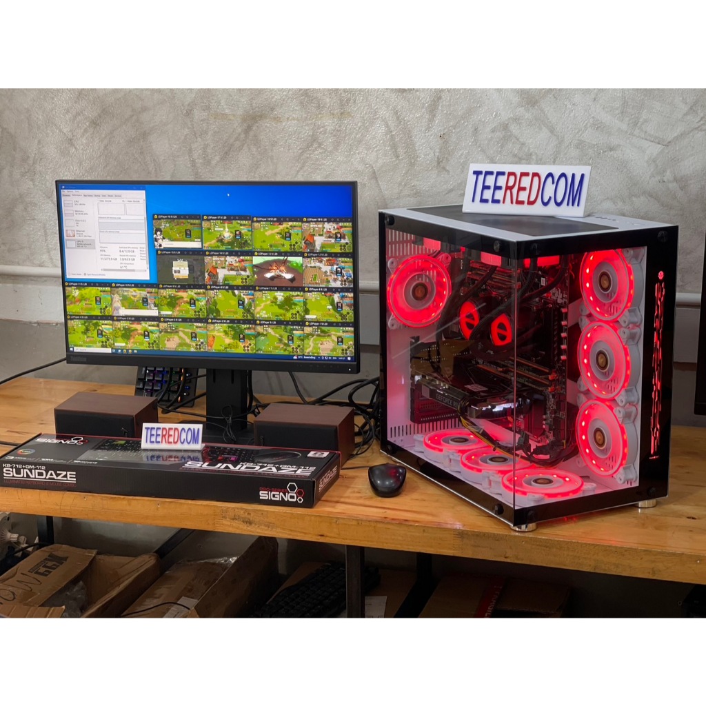 คอมประกอบครบชุด ตัดต่อ ปล่อยบอท 2 CPU intel xeon E5 2697AV4 X2 32c/64t/Ram ecc32-128gb DDr4 Vga 4-16