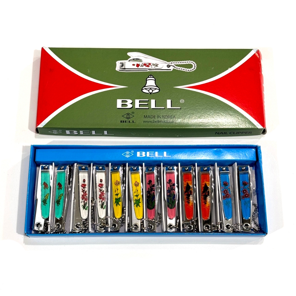 ตัดเล็บBELL N-129 (1 กล่อง มี 12 ชิ้น) ของแท้ Made in Korea ตัดเล็บ กรรไกรตัดเล็บ
