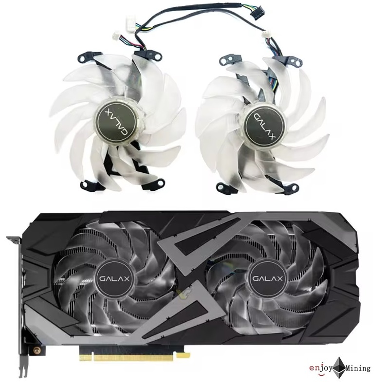 พัดลมการ์ดจอ Galax RTX3060ti 3070 3070ti EX Black graphics card cooling fan