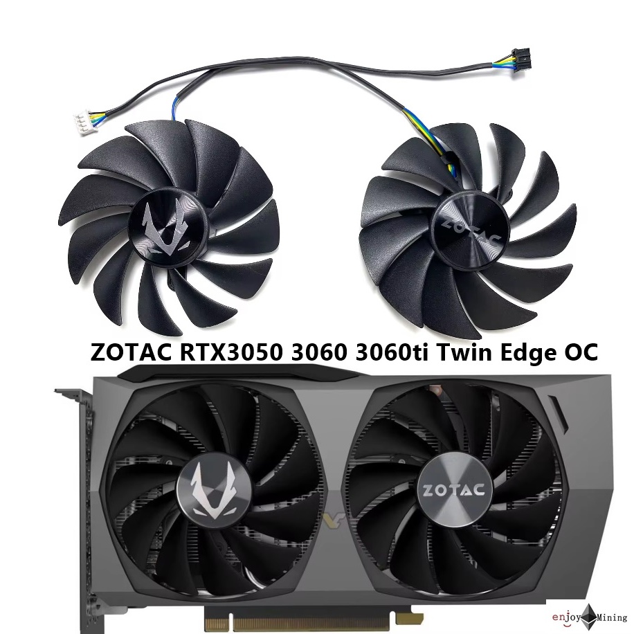 พัดลมการ์ดจอ ZOTAC RTX3050 3060 3060ti Twin Edge OC graphics card cooling fan GA92S2U