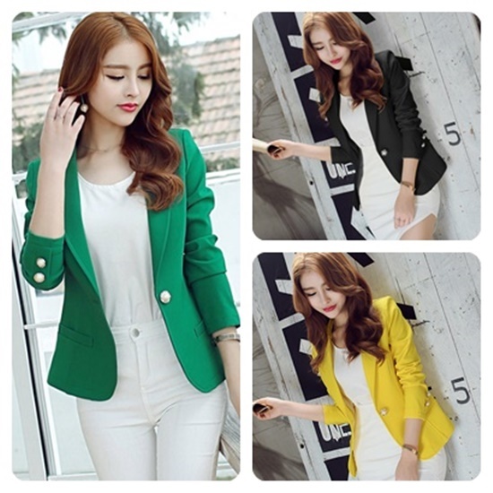 [สำหรับสาวไซส์เล็ก] TB258 เสื้อสูทสตรี สำหรับผู้หญิงสมัยใหม่