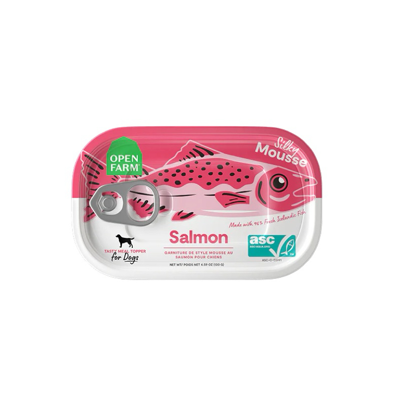 อาหารเปียกสุนัข Open Farm Meal Topper สูตร Salmon ขนาด 130 กรัม