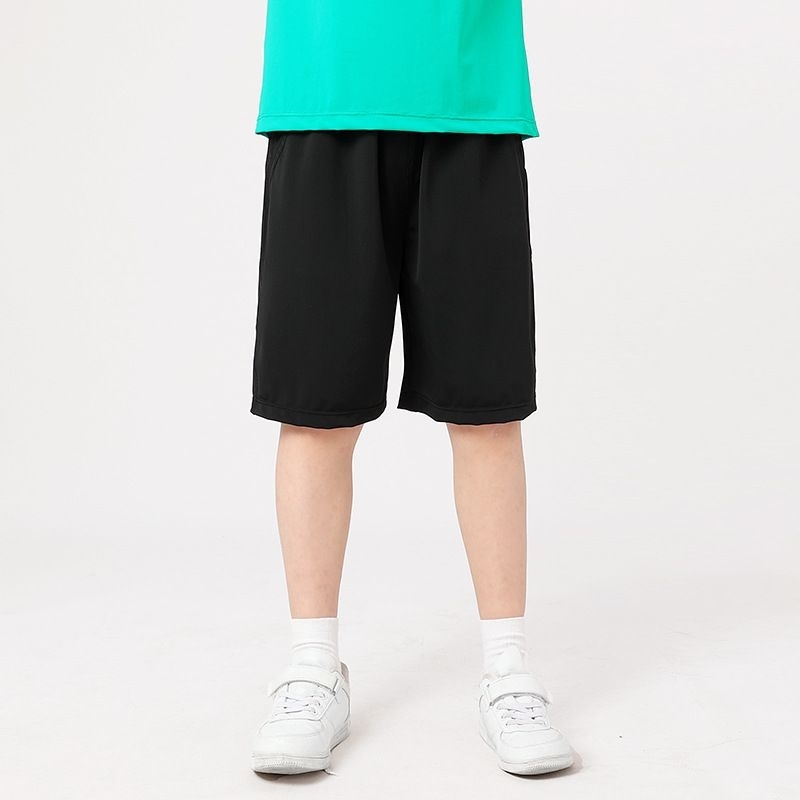 กางเกงขาสั้นเด็ก ผ้าเทคโนโลยีใหม่ 120-160 ซม. ผ้าเย็น กันยุงได้ แห้งไว้ ยืดหยุ่นสูง เด็กผู้ชาย เด็กผู้หญิง - รูปที่ 2