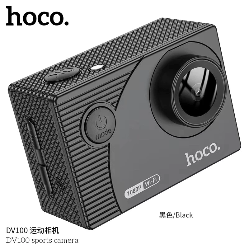 Hoco DV100 Sports camera คุณภาพ 1080P กล้องกันน้ำลึก 30 เมตร กล้องติดหมวกกันน๊อค กล้องแอคชั่น Web Cam thumbnail 10