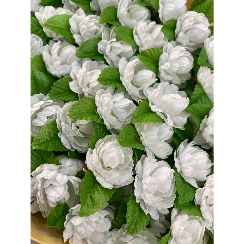 ดอกมะลิวันแม่ (NEW) เข็มกลัดดอกมะลิสีขาว1ดอก+ใบ 3บาทเท่านั้น เข็มกลัดดอกมะลิติดหน้าอก พร้อมส่งจากไทย