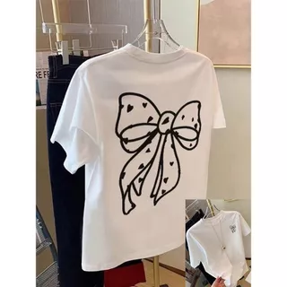 （จัดส่งตลอด 24 ชั่วโมง）Angle Official เสื้อยืดโอเวอร์ไซส์ผู้หญิงฤดูร้อน สไตล์หวานสดใส เข้ากับทุกลุคประจำวัน C36