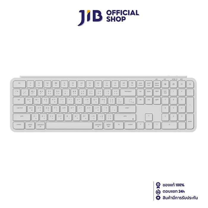 WIRELESS KEYBOARD (คีย์บอร์ดไร้สาย) KEYCHRON B6 PRO (IVORY WHITE) (SCISSOR SWITCH NON-BACKLIT EN/TH)
