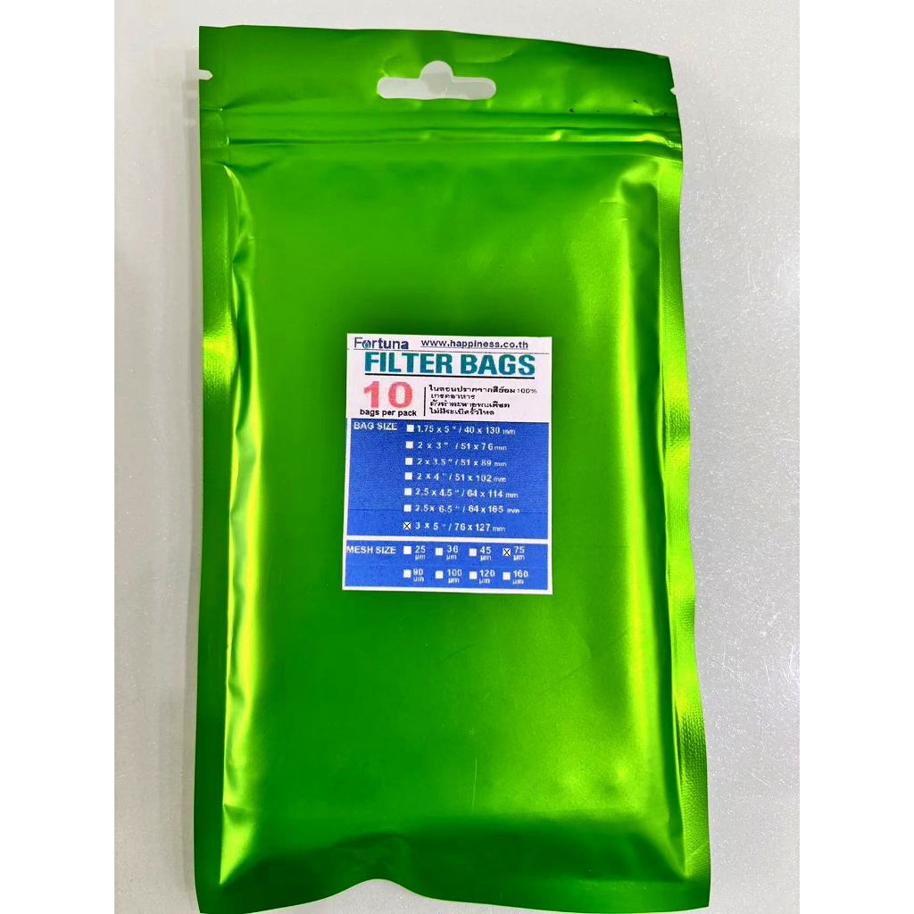 ROSIN PRESS  BAGS 10（3" x 5" / 76 mm x 127mm）75 Microns