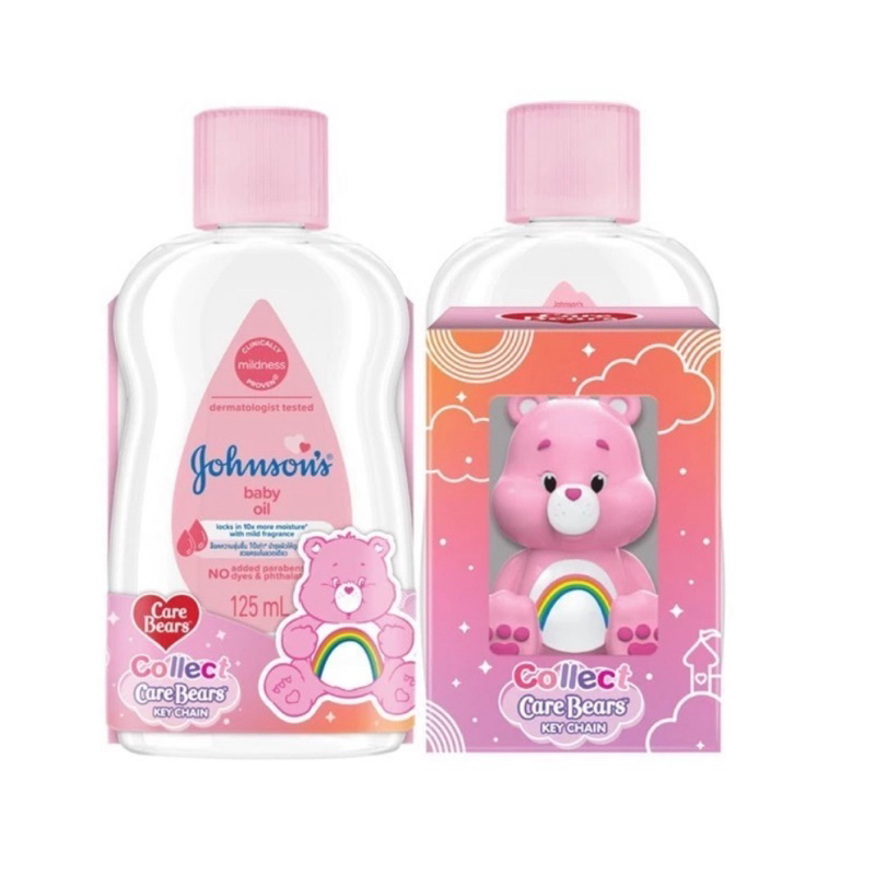 [Carebear Edition] Johnson's Baby จอห์นสัน เบบี้ ออยล์ 125 มล. Johnson's Baby Oil regular 125 ml