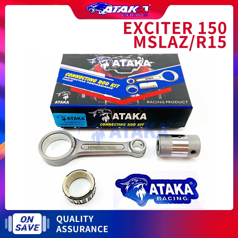 ATAKA ก้านฟอส CNC Forged สำหรับ YAMAHA EXCITER150/MSLAZ/X1R/R15 ก้านสูบ ส่งเร็วทันใจ