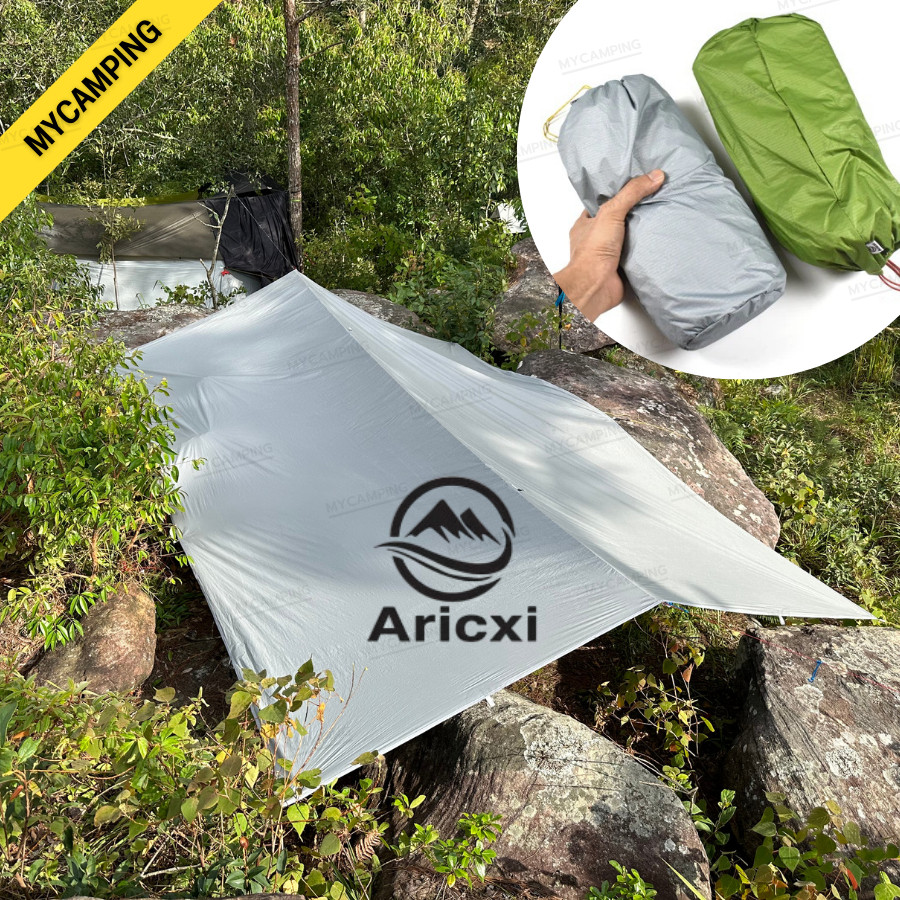 ฟรายชีท Aricxi Tarp ผ้าไนลอน 15D เคลือบซิลิโคน และ Pu+silver ขนาด 3*4เมตร