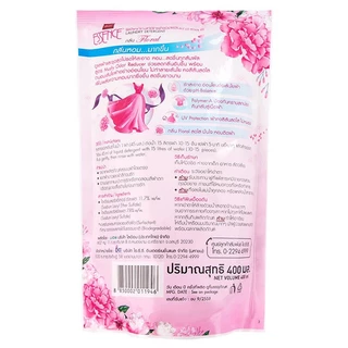 [ทั้งหมด 6 ชิ้น] เอสเซ้นซ์ น้ำยาซักผ้า รีฟิล ขนาด 400 มล. ESSENCE LIQUID DETERGENT REFILL 400 ML.