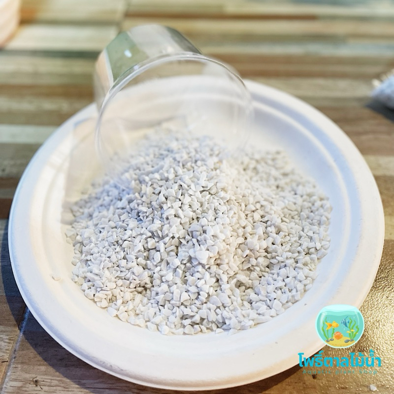 หินสีขาว หินตกแต่งตู้ปลา หินรองตู้ปลา ใช้ได้กับตู้ปลาและโหลปลาทุกชนิด