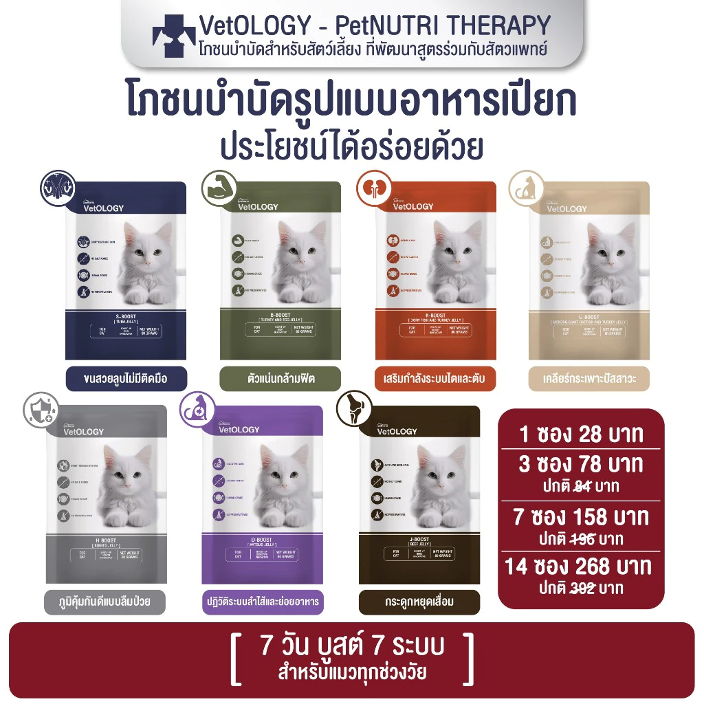 VetOLOGY อาหารเปียกแมวทุกช่วงวัย 80g