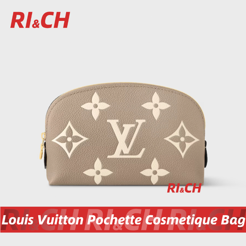 Louis Vuitton Pochette Cosmetique Bag LV กระเป๋าเครื่องสำอางรุ่น Cosmetic PM #Rich ราคาถูกที่สุดใน S