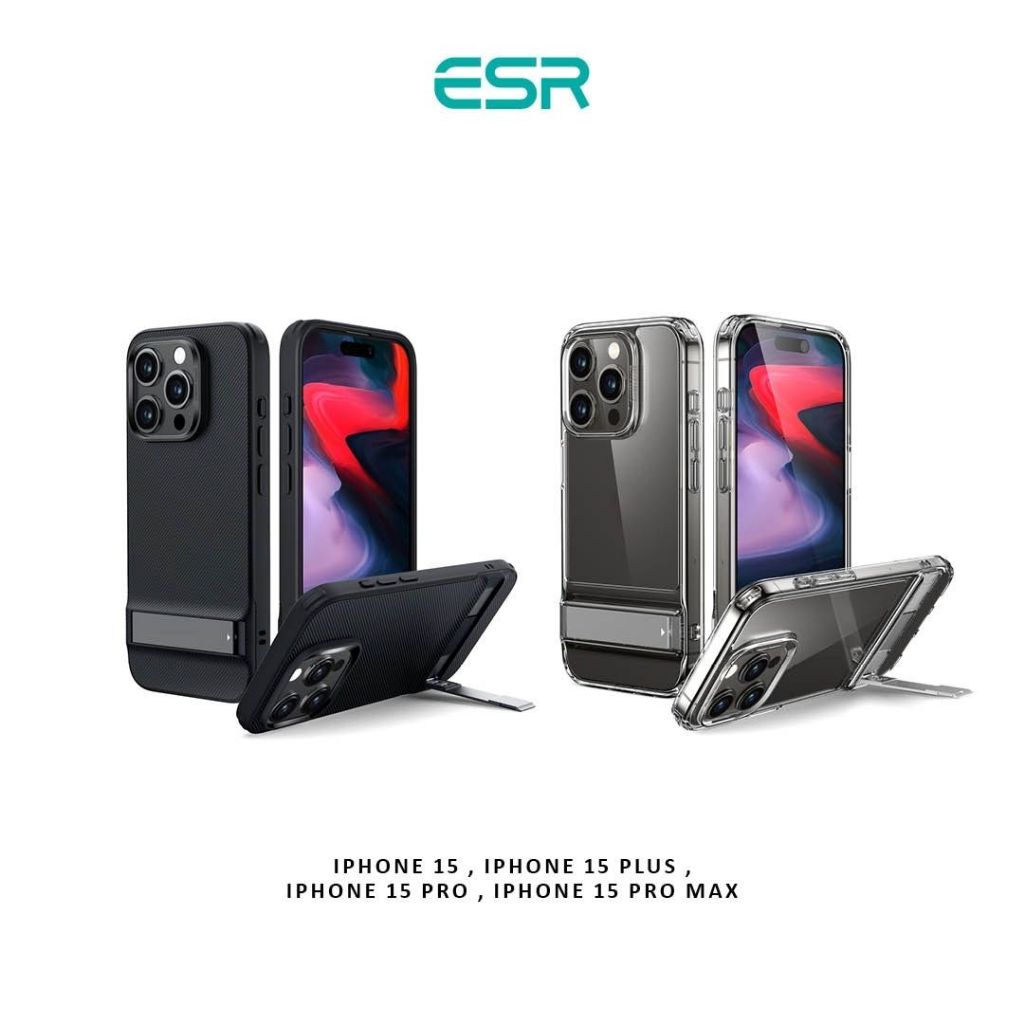 ESR Boost Kickstand Case เคสไอโฟน 15 เคสใส
