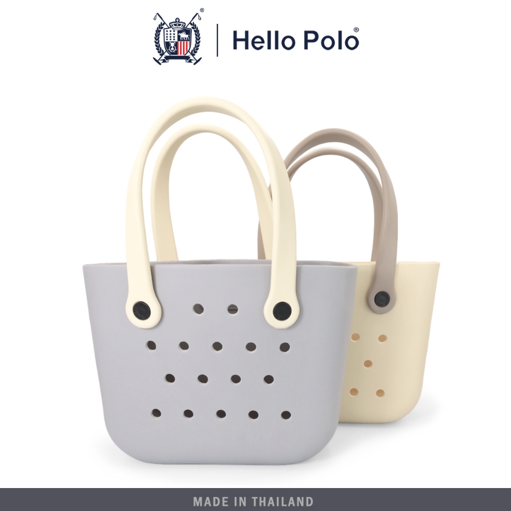 Hello Polo กระเป๋า ชายหาด กระเป๋าสะพายผญ แฟชั่น แบบกันน้ำ ลำลอง แบบพกพา ความจุสูง EVAนุ่มนวลเหมือนเมฆ กระเป๋าสวยๆ BH2003