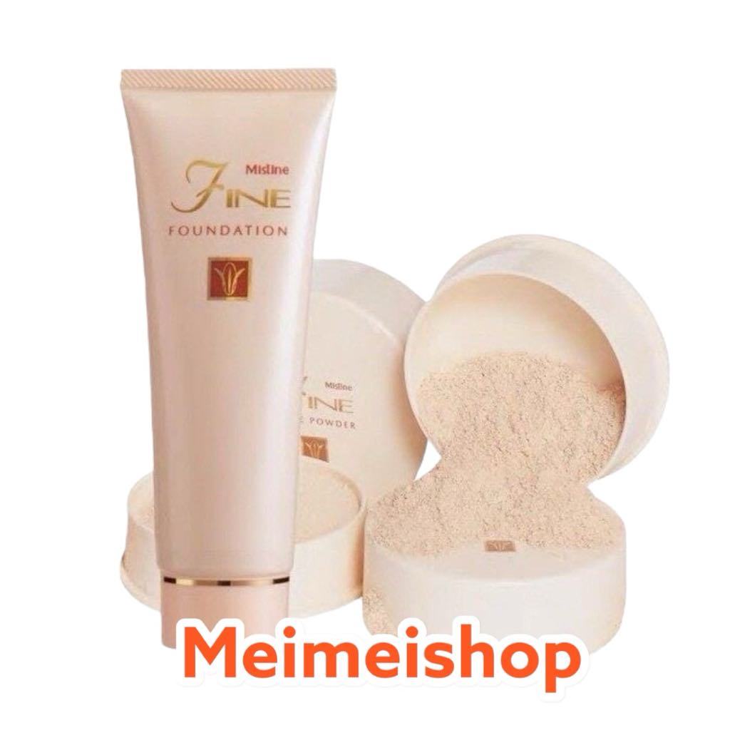 Mistine Fine Loose Powder 20 g. แป้งฝุ่นทาหน้า มิสทีน ไฟน์ ลูส พาวเดอร์ / ครีมรองพื้นยอดนิยม Mistine