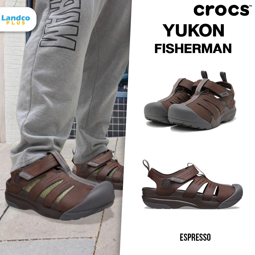 [ลด 200 บาท กรอกโค้ด LANDCR] Crocs รองเท้าแตะ รองเท้าลำลอง M Yukon Fisherman 209875-206 (3290)