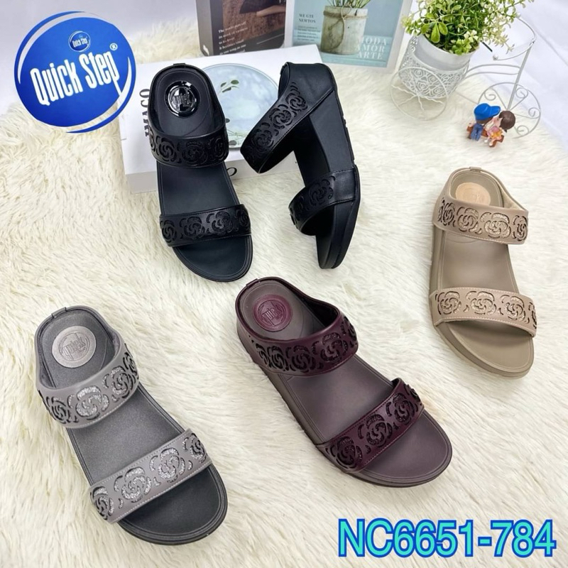 💖6651-784💓รองเท้าสุขภาพQuick stepแท้แบบสวมพื้นสูง1.5นิ้ว❤️