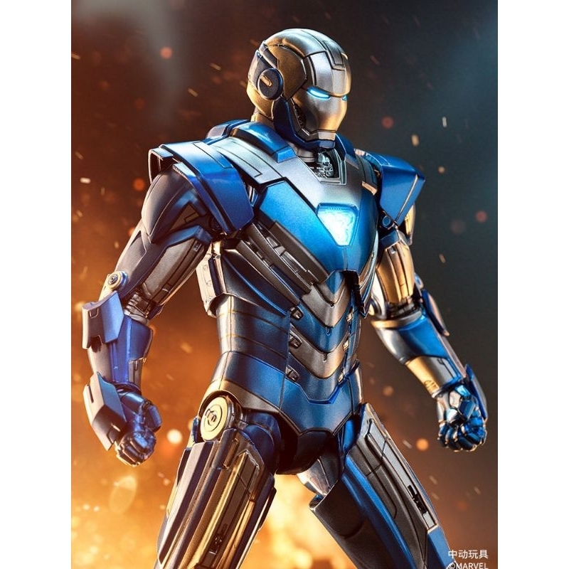 ZD Toy IRON MAN MARK 30 Blue mk30 1/10 Action figures 18 cm