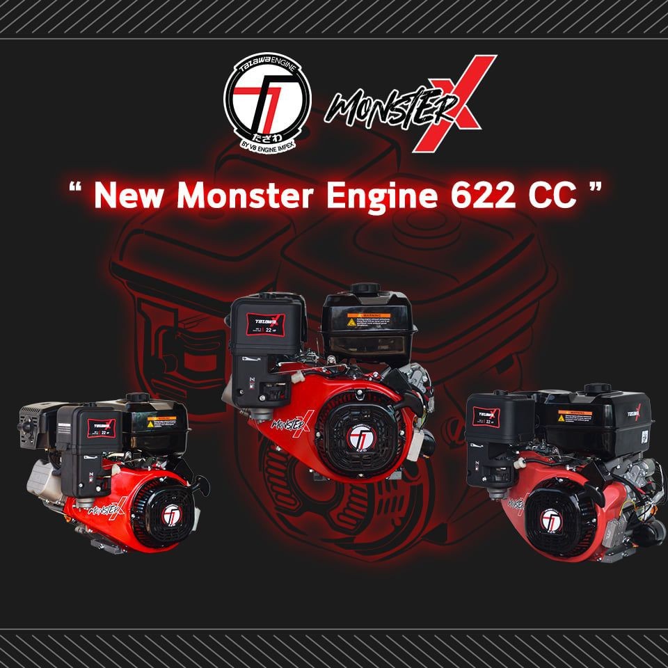 เครื่องยนต์ 22 แรง 23 แรง ทาซาว่า Tazawa Monster XTX622 EV 22HP 196Monster X เครื่องสูบเดียว 622 ซีซ