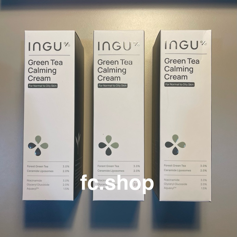 [ลด30%] ingu - green tea claming cream ครีมชาเขียว ผิวหน้า ส่งฟรี