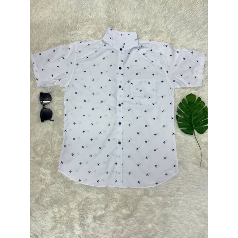 เสื้อเชิ้ตแขนสั้นพิมพ์ลาย นกนางแอ่น - รูปที่ 6