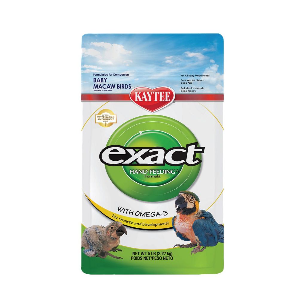 Kaytee Exact Hand Feeding Baby Macaw อาหารลูกป้อนนก สำหรับนกมาร์คอร์ ขนาด 2.27กก.