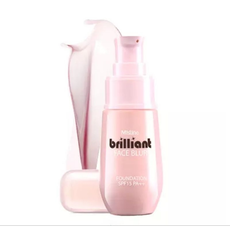 MISTINE BRILLIANT FACE BLUR FOUNDATION SPF15 PA++ มิสทิน บริลเลี่ยน เฟช เบลอ ฟาวเดชั่น เอสพีเอฟ 15 พีเอ++ ปกปิดริ้วรอย