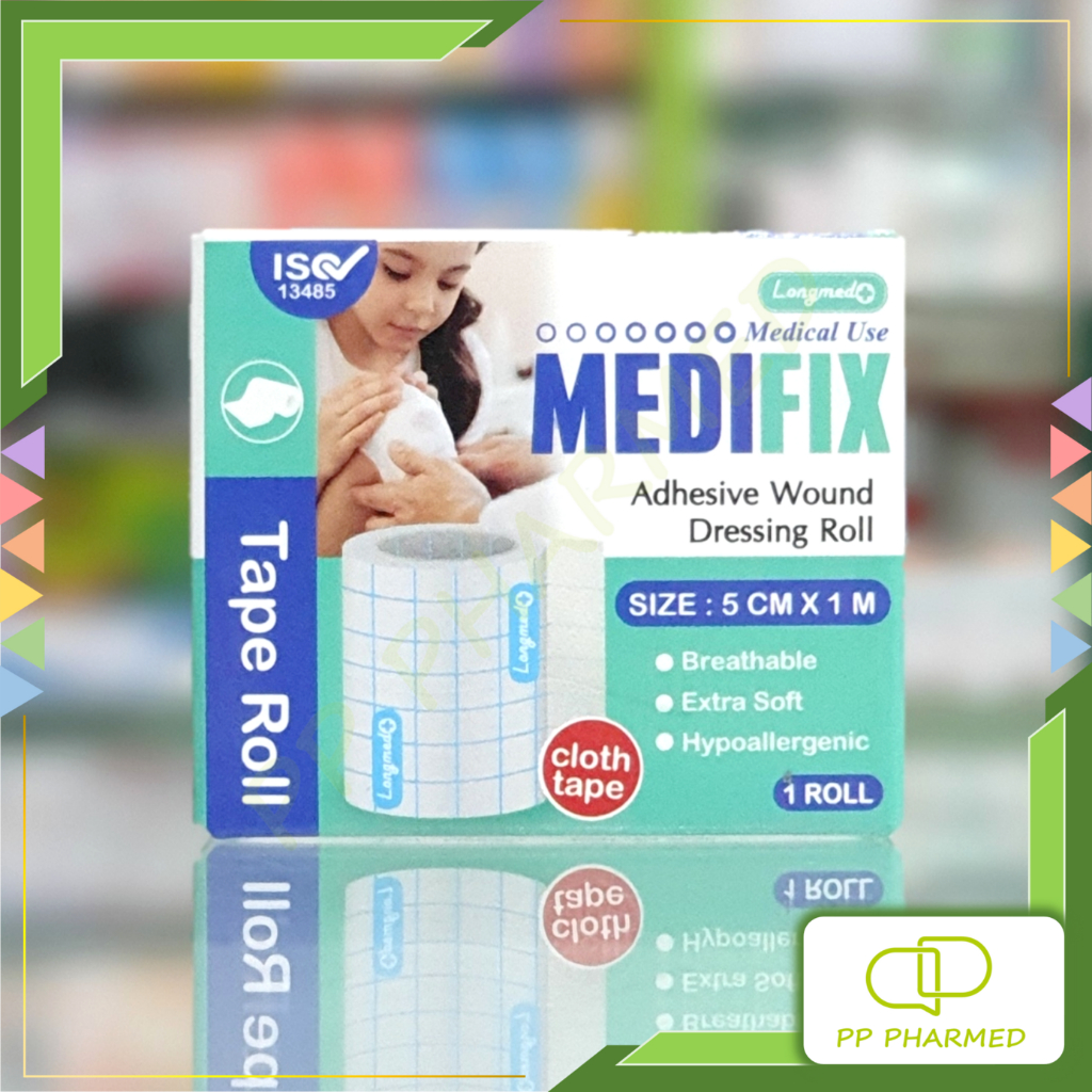 Longmed Medifix แผ่นปิดแผลใยสังเคราะห์ Adhesive Wound Dressing Roll 5cmx1m
