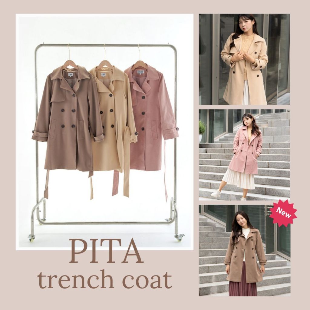 Coatmatter - Pita trench coat เทรนท์โค้ท กันหนาว ทรงสวย