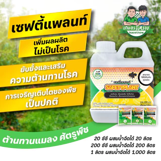 ชุดสี่เกลอ เกษตรรับทราบ เซฟตี้แพลนท์ ไมโครพลัส ไลนิ่งแคล อะมีซี อาจารย์โรจน์ ลดเชื้อราในพืช